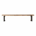 Moes Home Collection 18 x 108 x 15 in. Bent Bench Large - Smoked Brown VE-1029-03-0